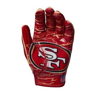 Wilson NFL Stretch Fit Receiver Handschuhe Team San francisco 49ers
